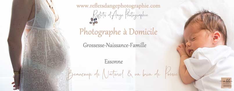 Photographe maternite à domicile 91 reflets d'ange photographie  Essonne